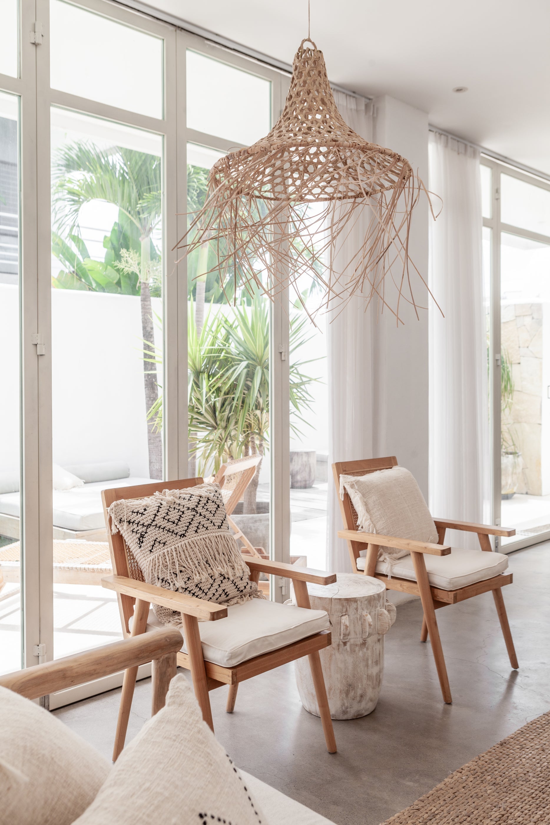 Bohemian Tasseled Macrame Throw Pillow 3