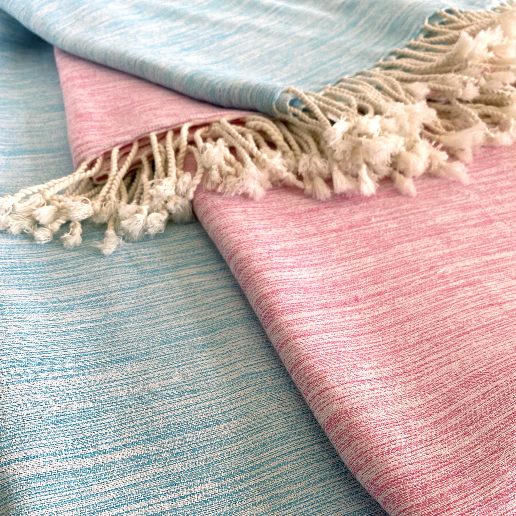 Yalova Ultra Soft Marbled Blanket Throw Pink 3