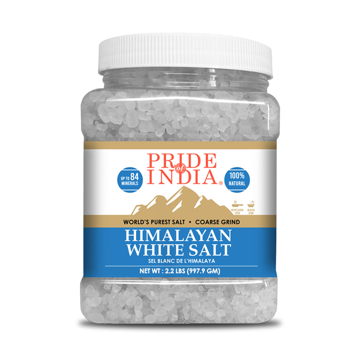 Himalayan White Rock Salt - Coarse Grind 2