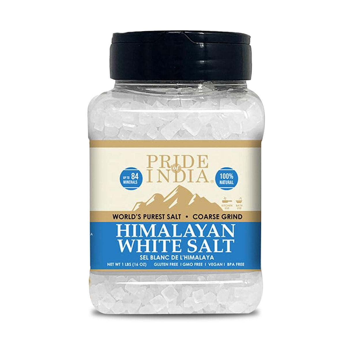 Himalayan White Rock Salt - Coarse Grind 5