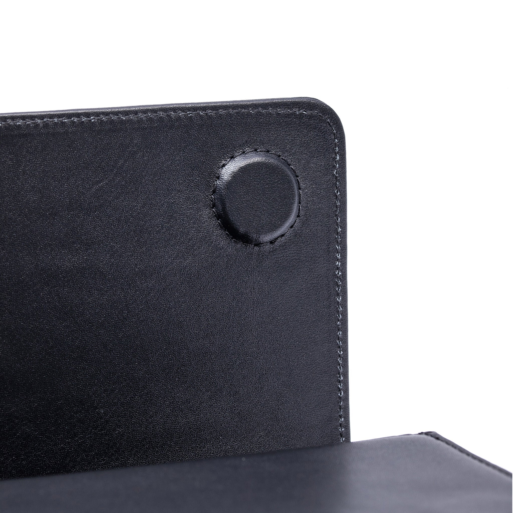 Black Leather Structured Crossbody Bag 4