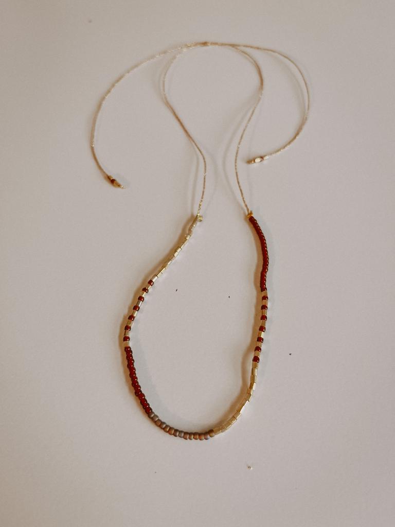 Golden Beaded Necklace 4