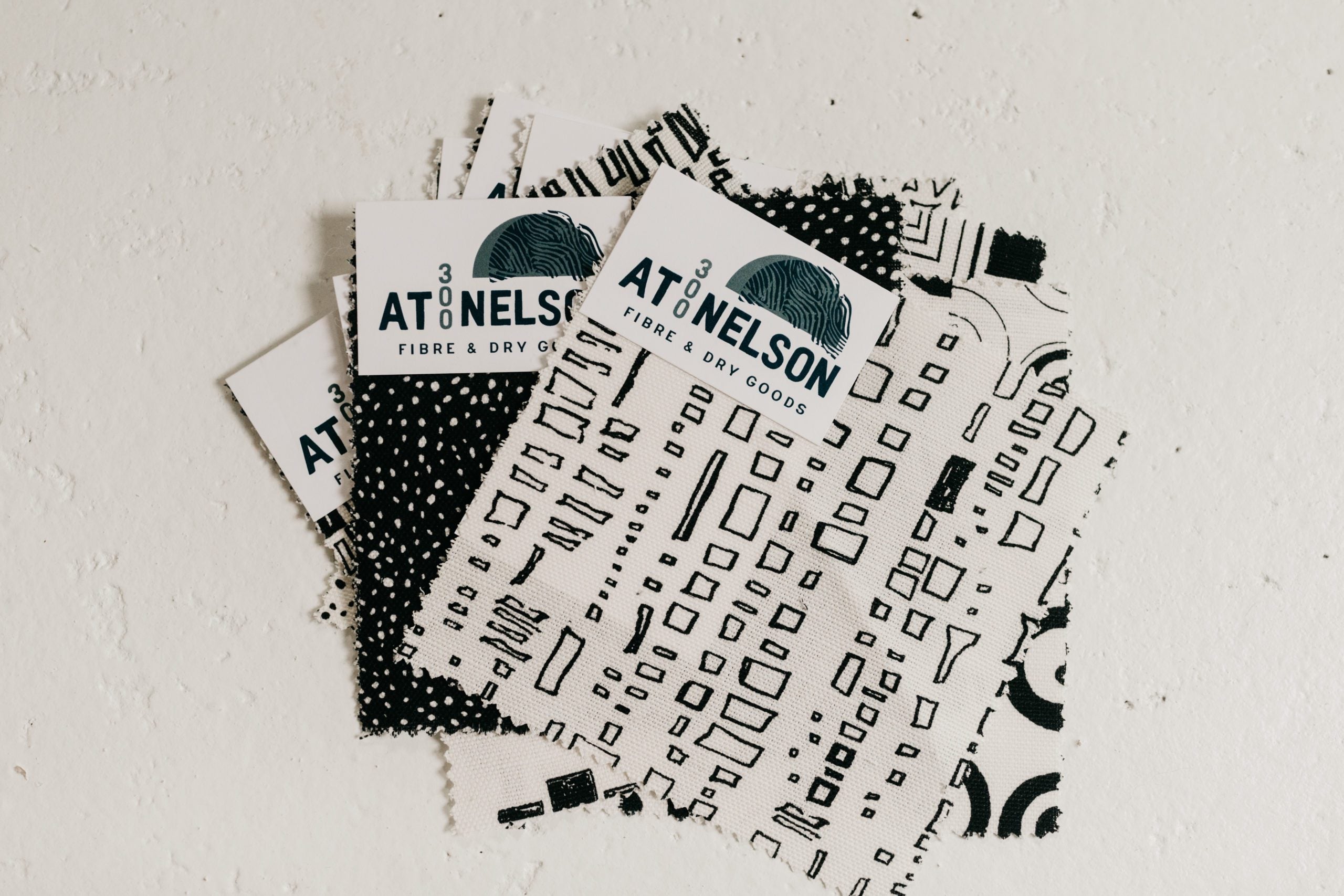 Black and White Fabric Swatch Set 4