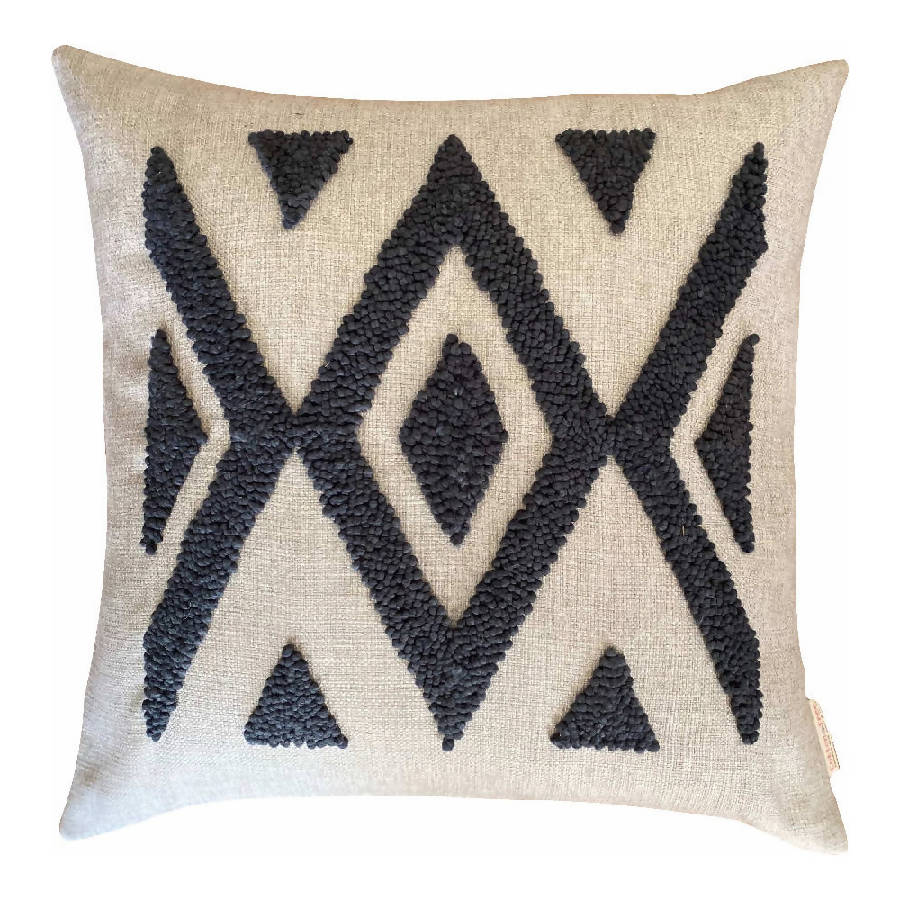 Punch Needle Ndebele Pillow - Pattern 2 4