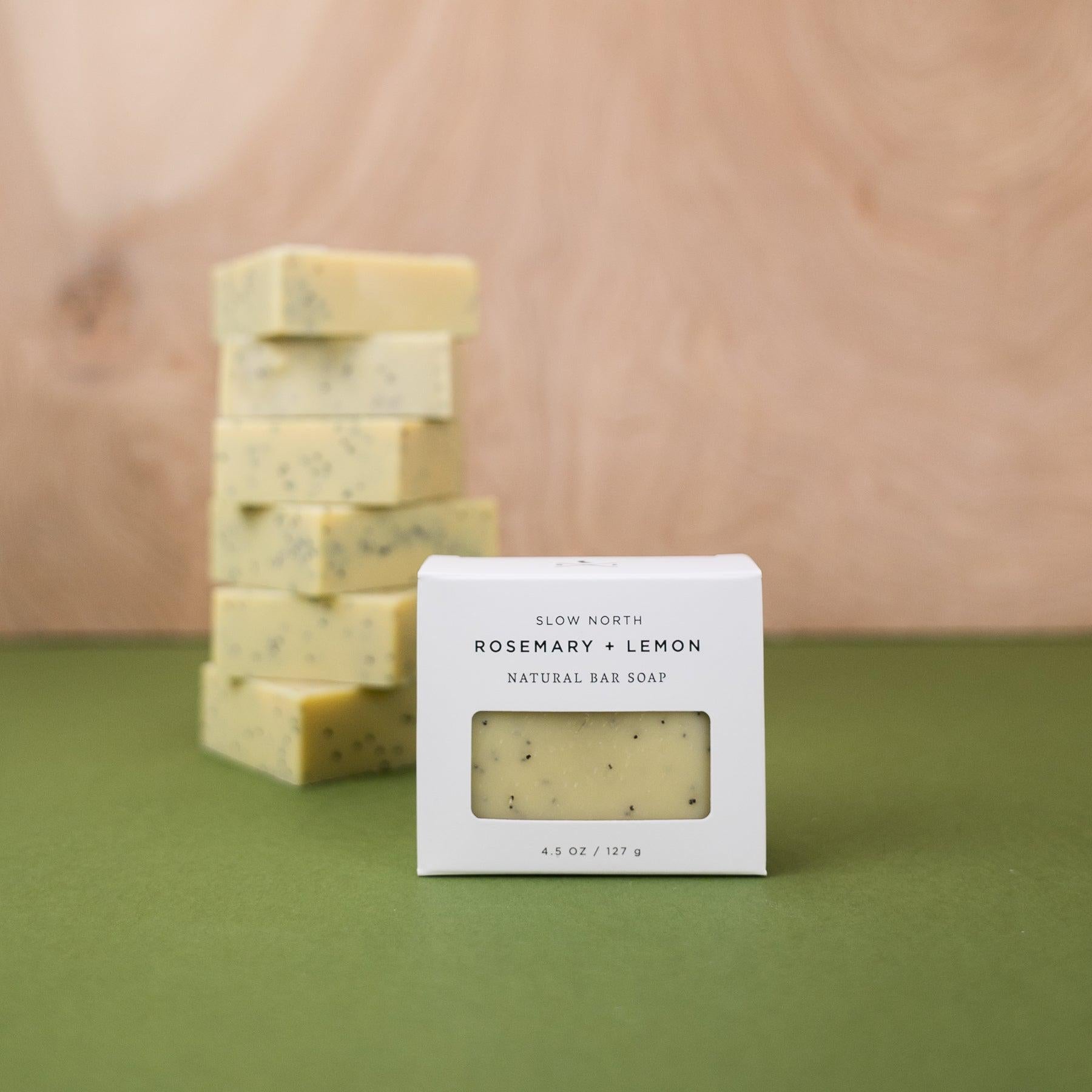 Rosemary + Lemon - Natural Bar Soap 5