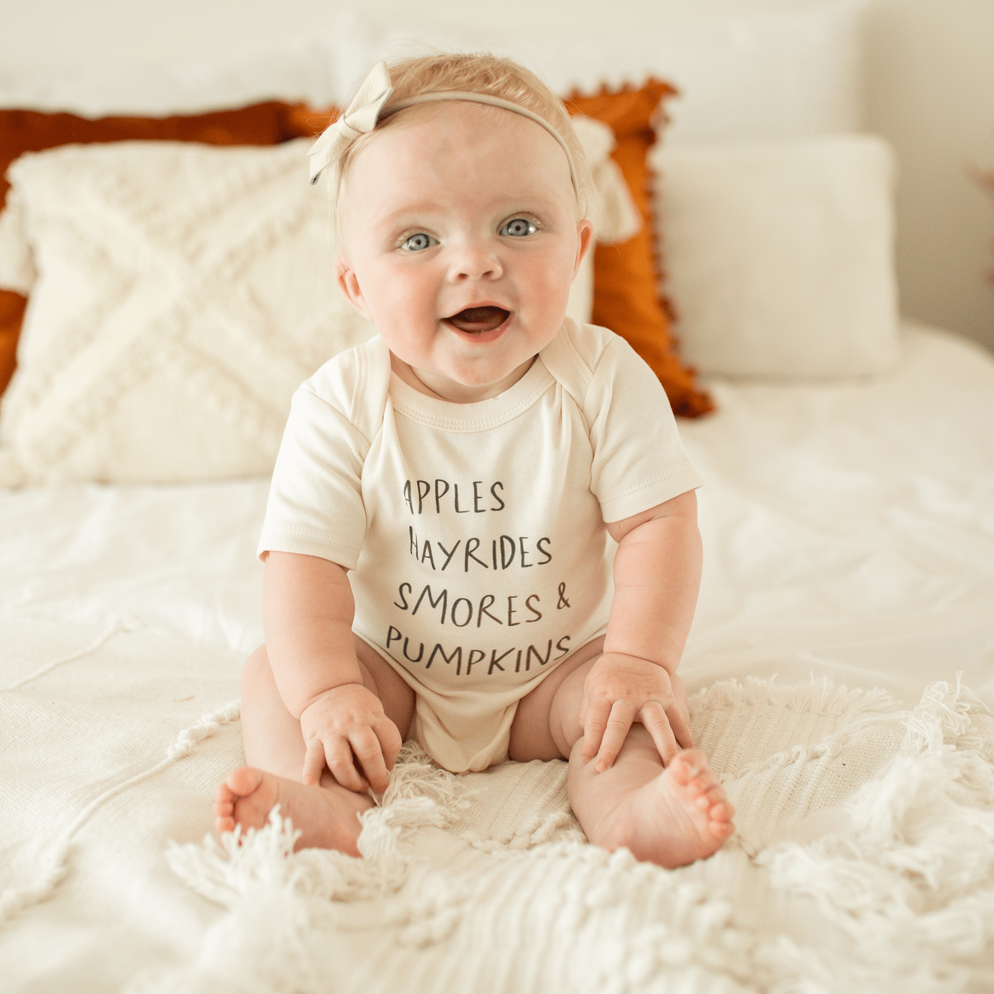 graphic bodysuit | apples hayrides smores 3