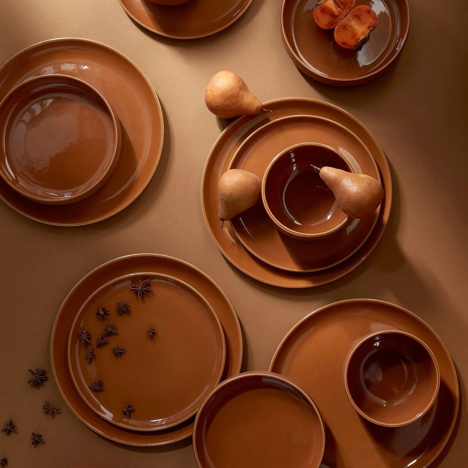 S/4 Tunisian Dinner Plate - Terracotta 3