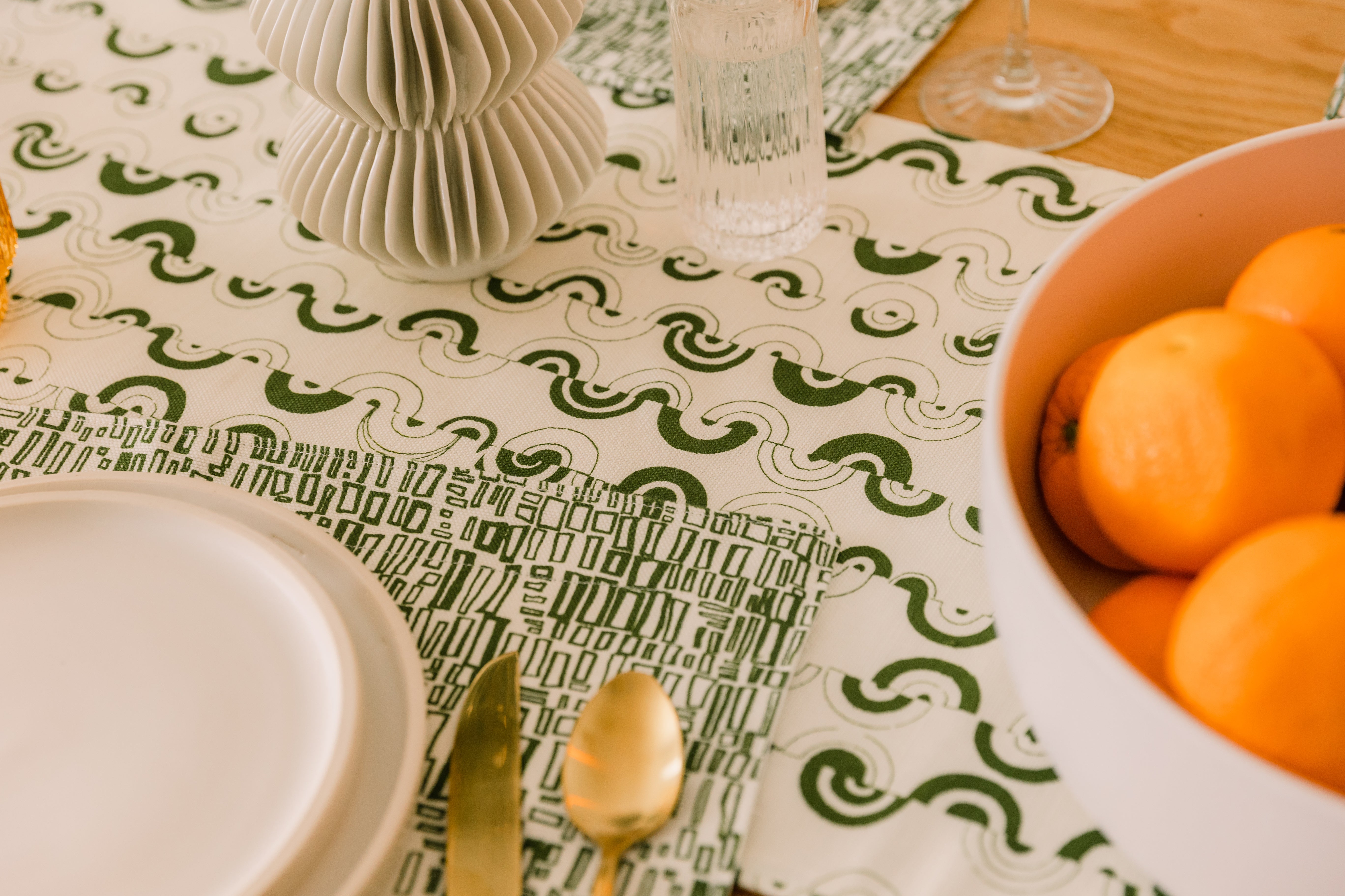 Ortega in Cereus 14" x 90" Table Runner 3