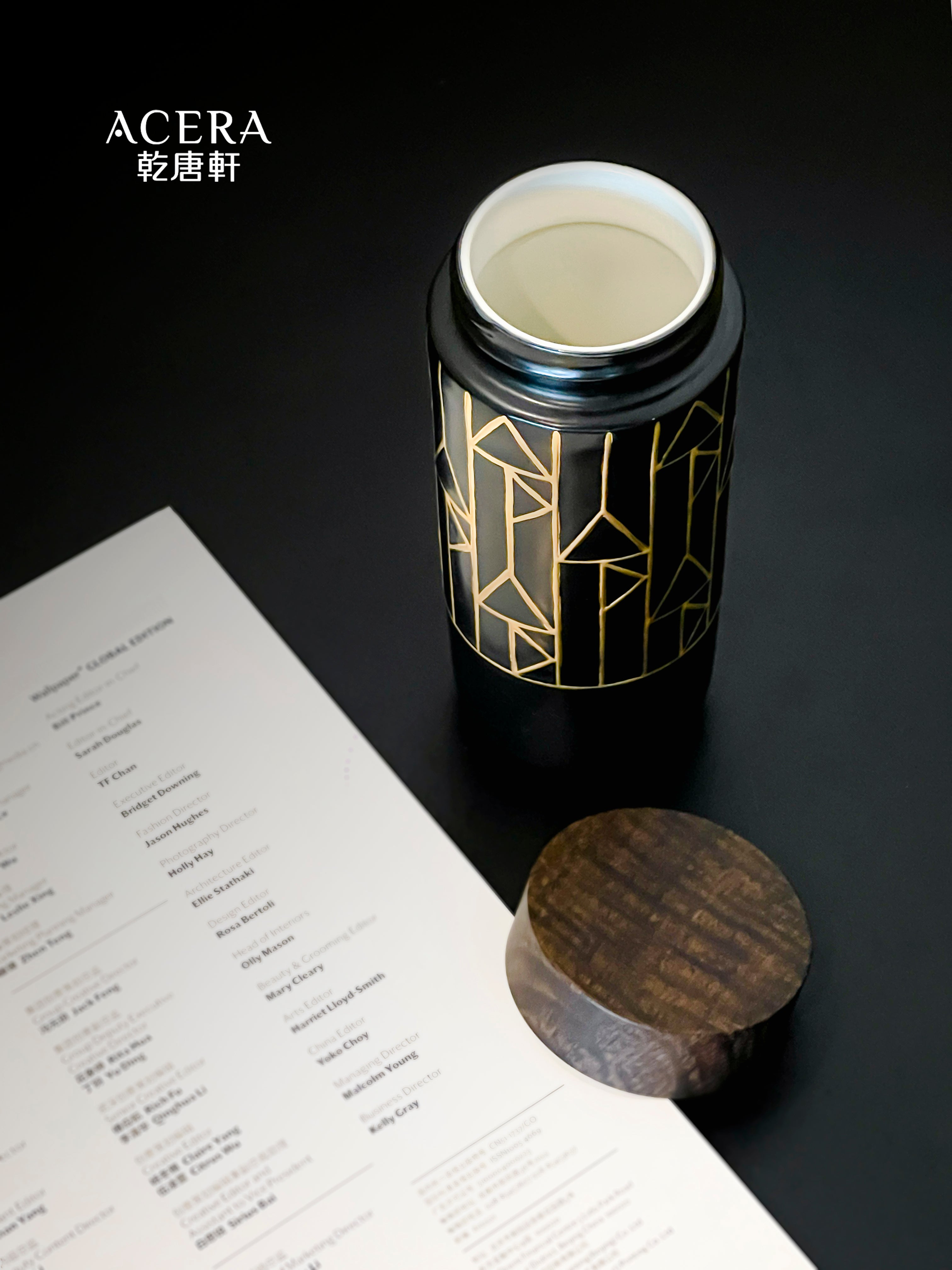 The Alchemical Signs Gold Ceramic Travel Mug 4