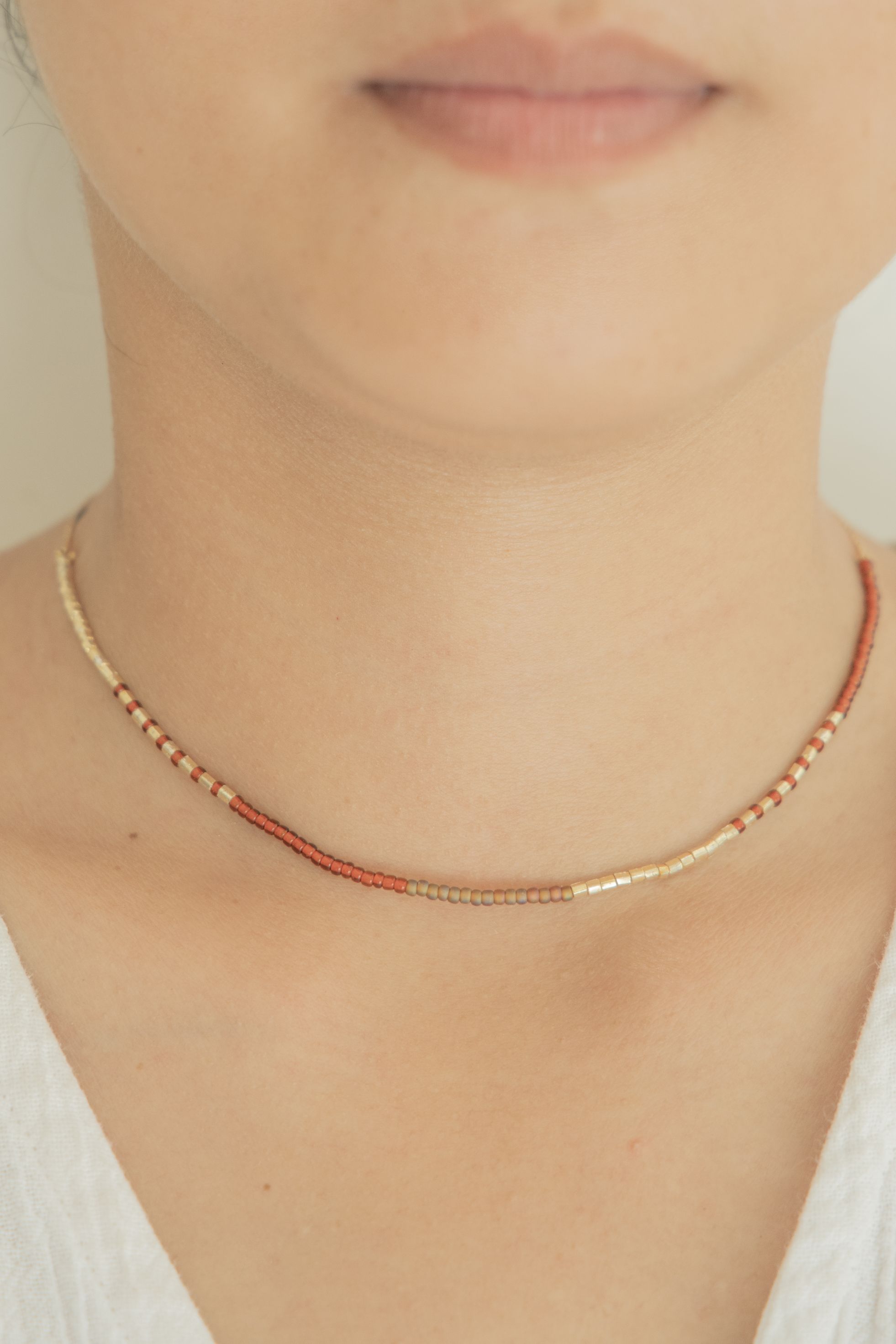 Golden Beaded Necklace 5