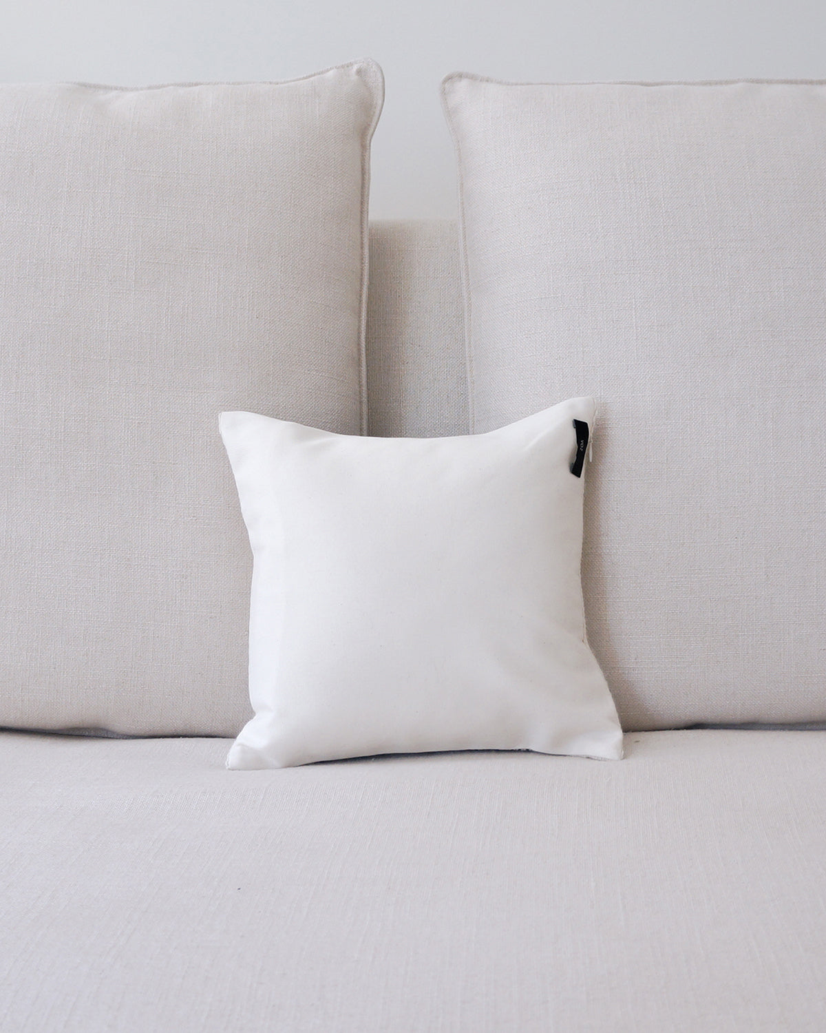 Diamante Square Textile Small Pillow in Ivory 3