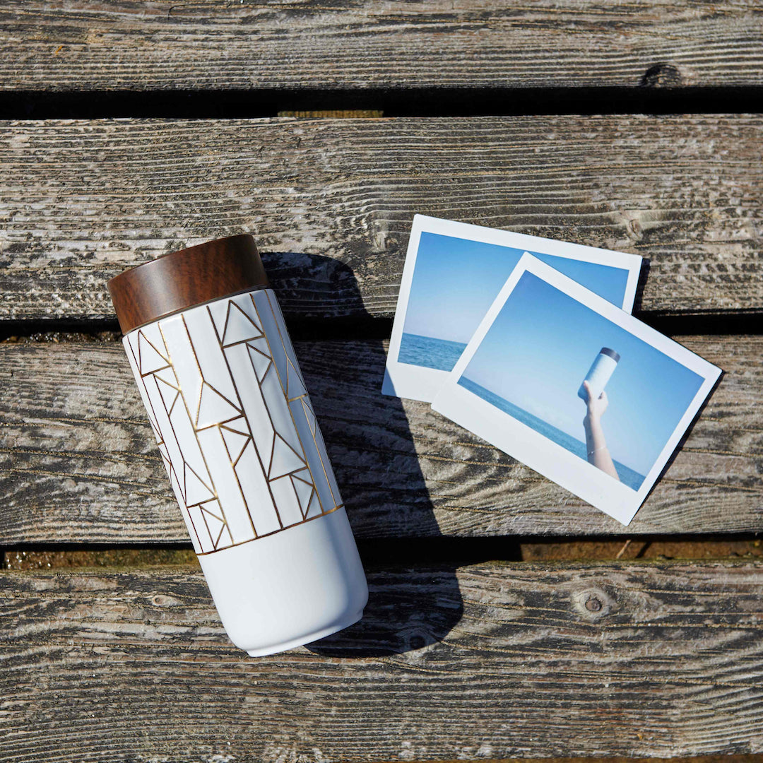 The Alchemical Signs Gold Ceramic Travel Mug 5