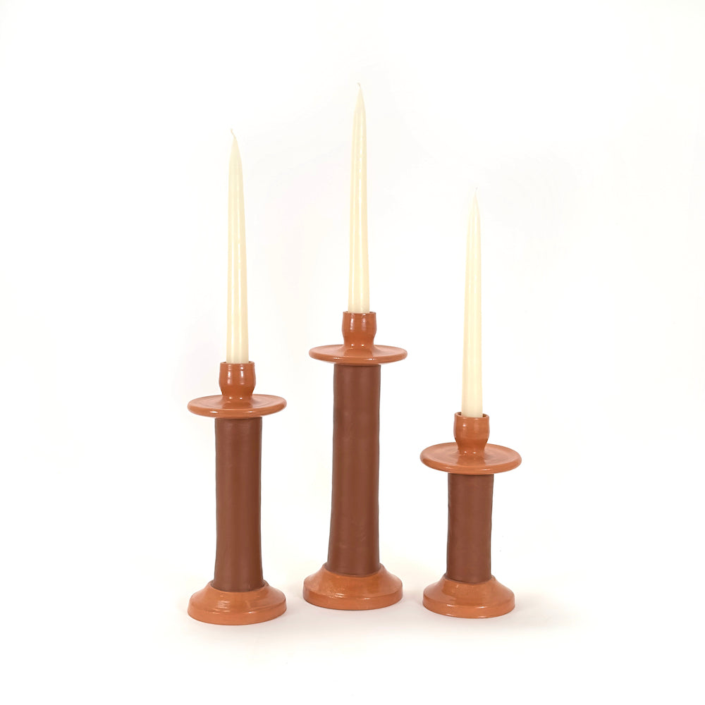 Leather-Wrapped Candle Holder 7