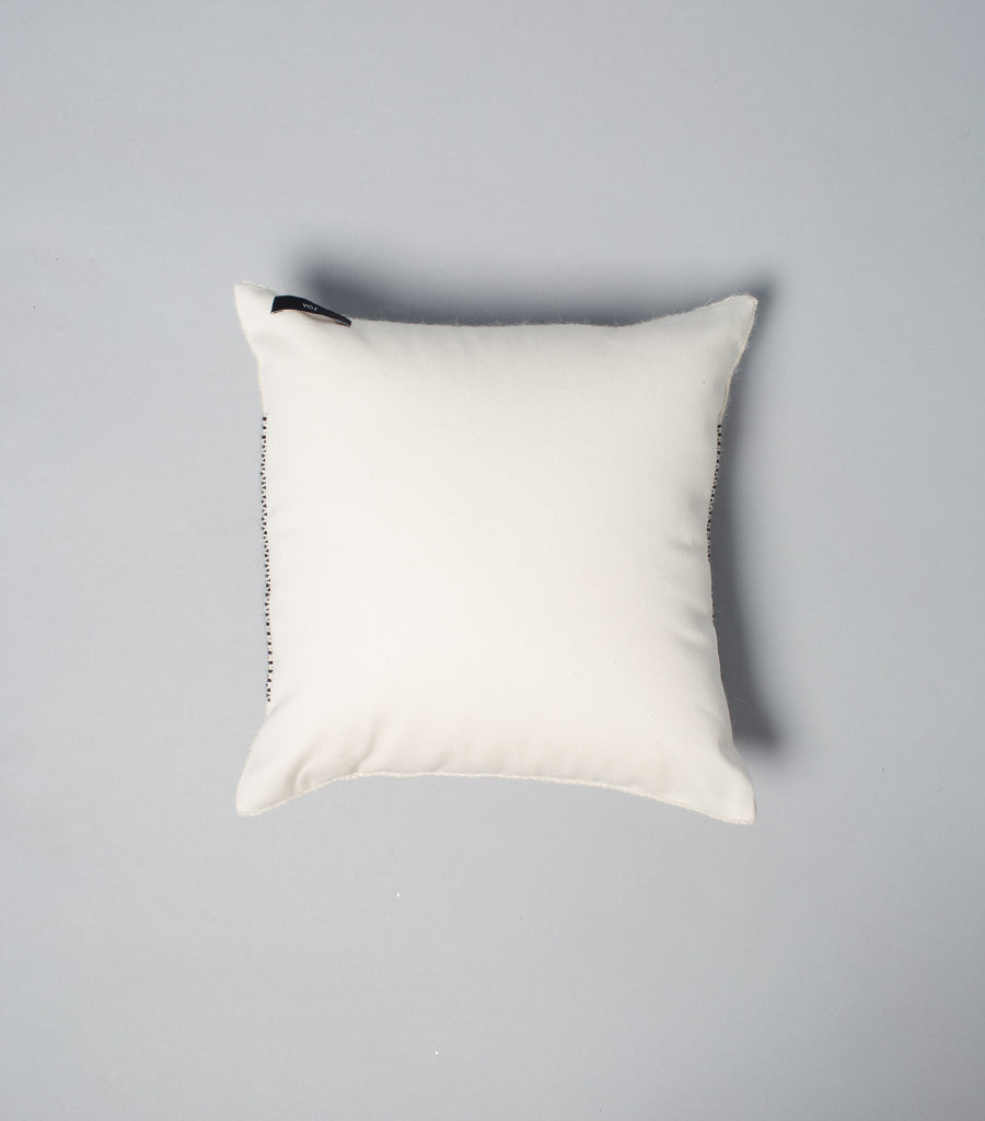 Diamante Square Textile Small Pillow in Ivory 4