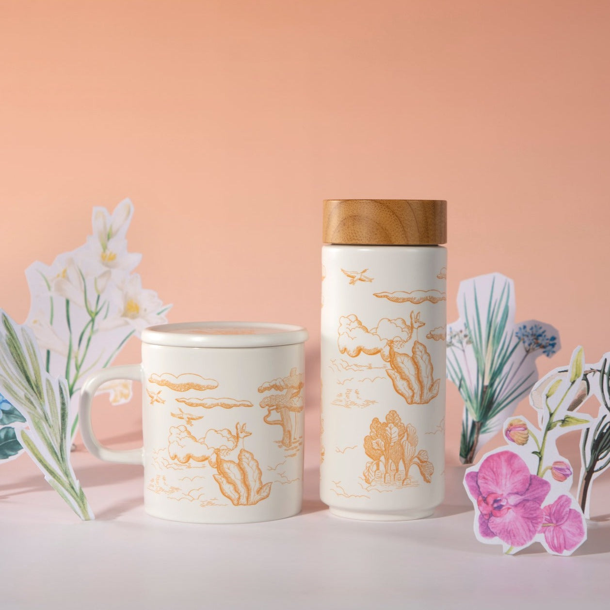 Magic Garden Travel Mug & Mug Gift Set 6