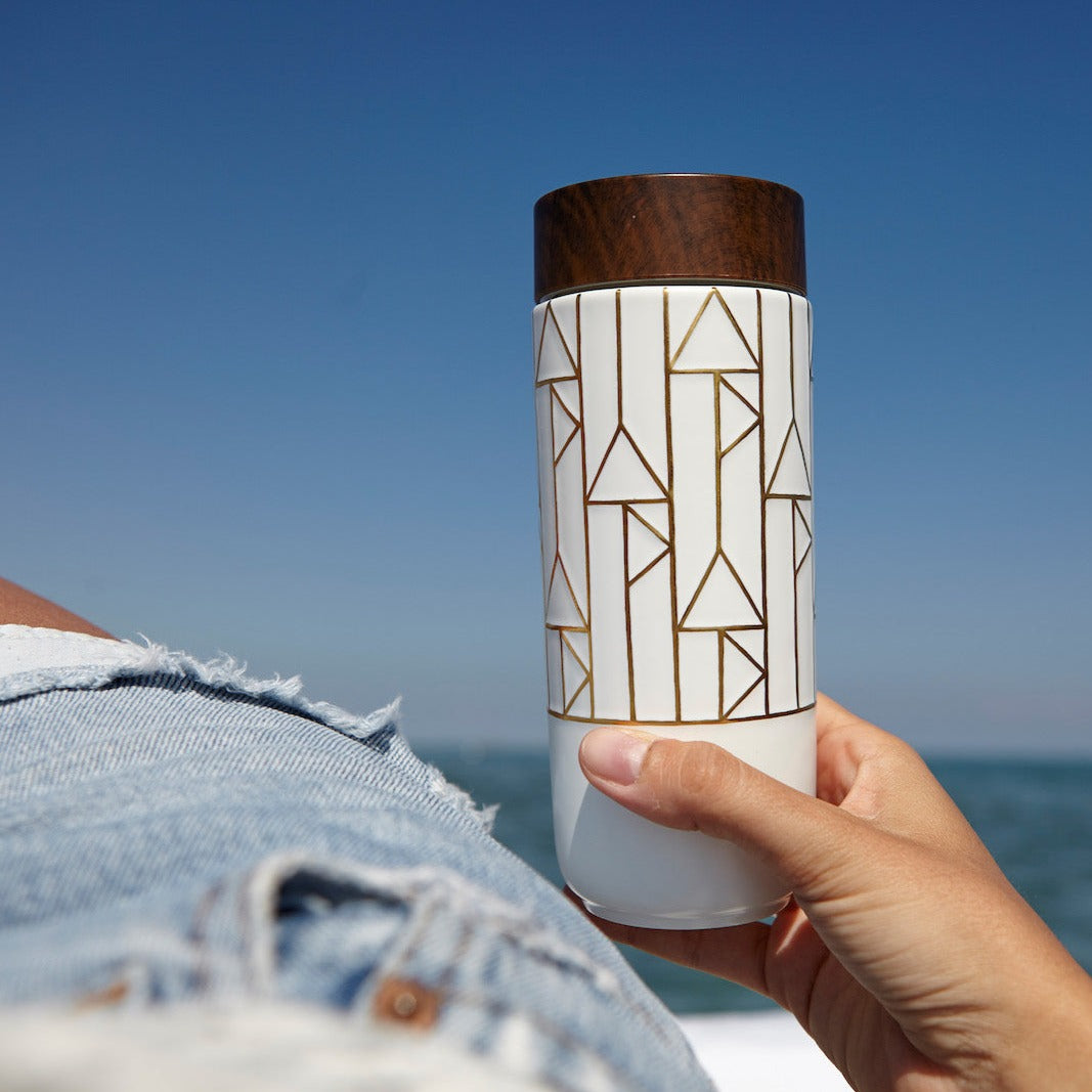 The Alchemical Signs Gold Ceramic Travel Mug 6