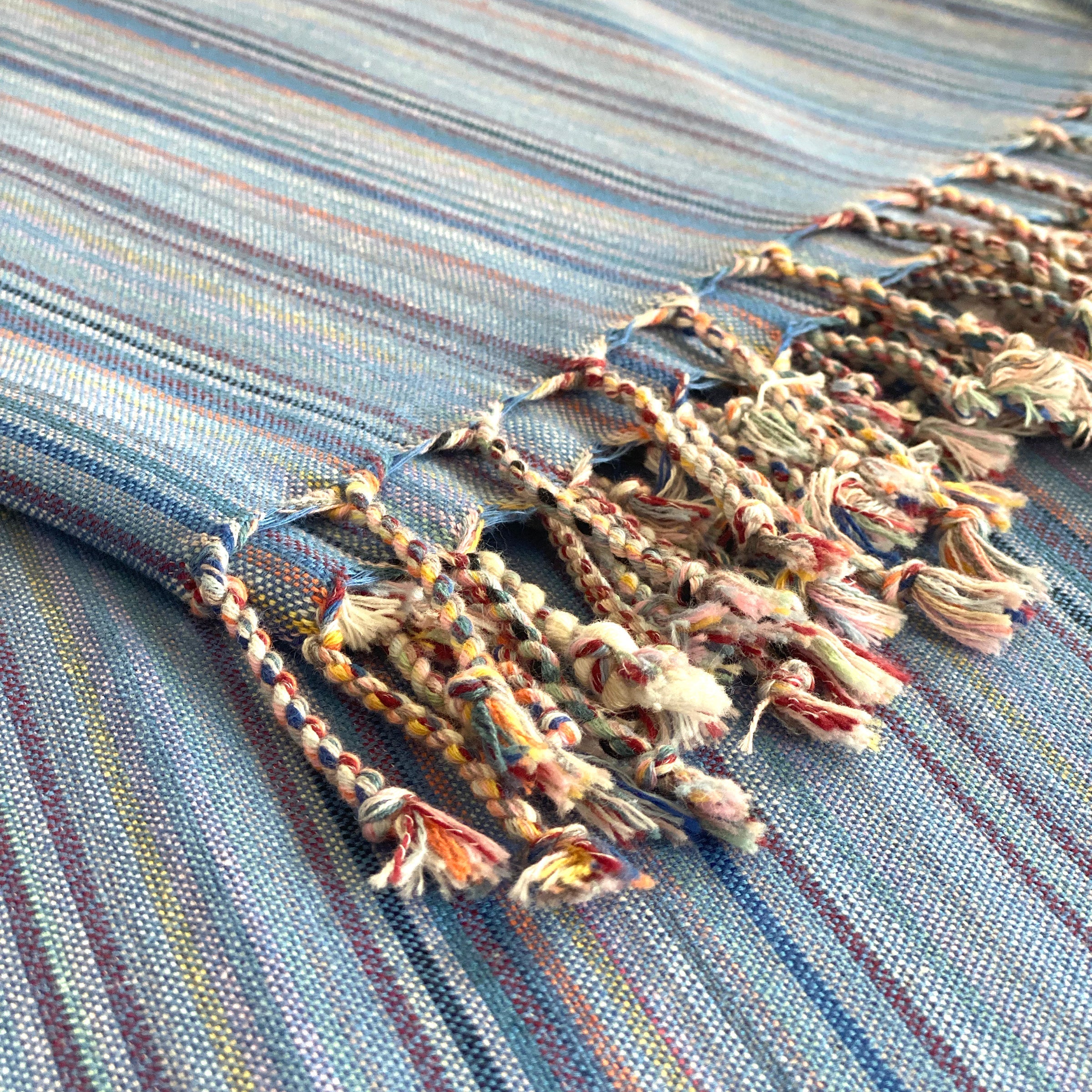 Casablanca Sustainable Turkish Towel / Blanket - Indigo 5