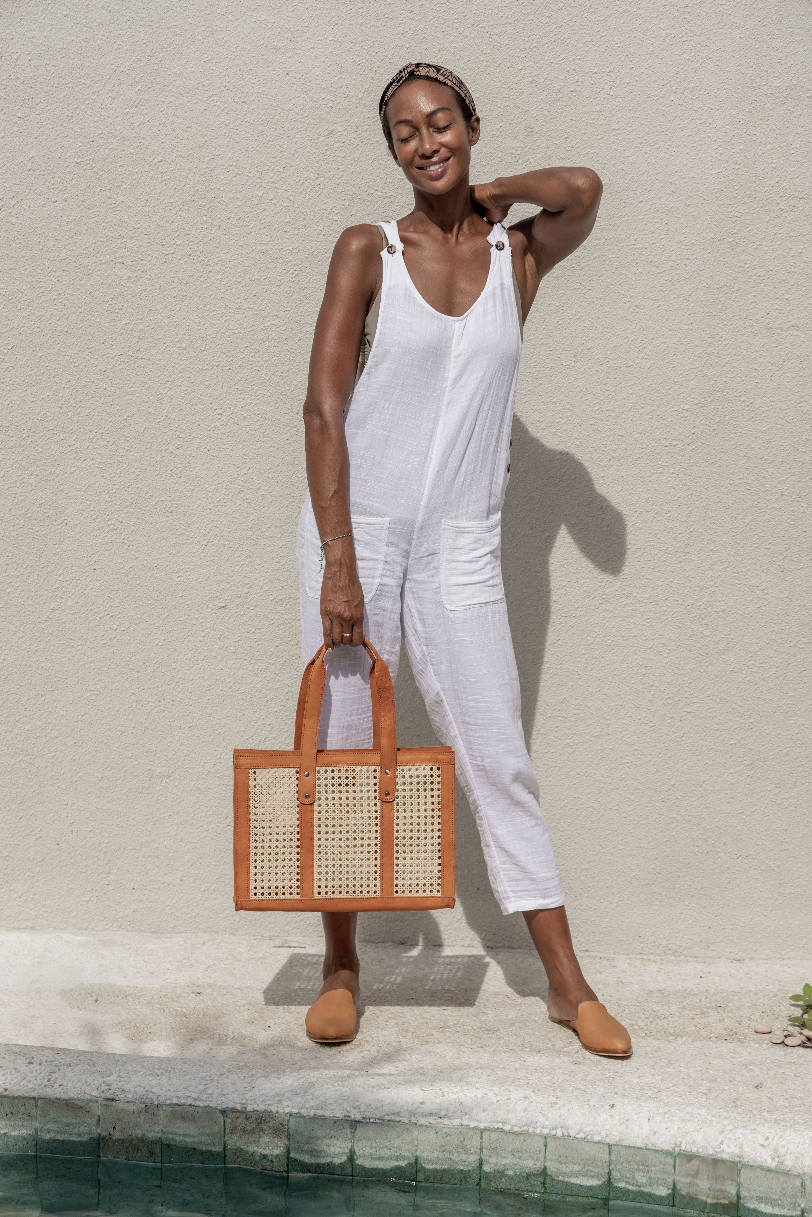 Raja Leather and Cane Everyday Bag 6