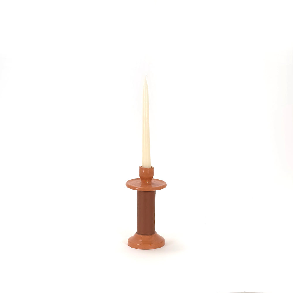Leather-Wrapped Candle Holder 9