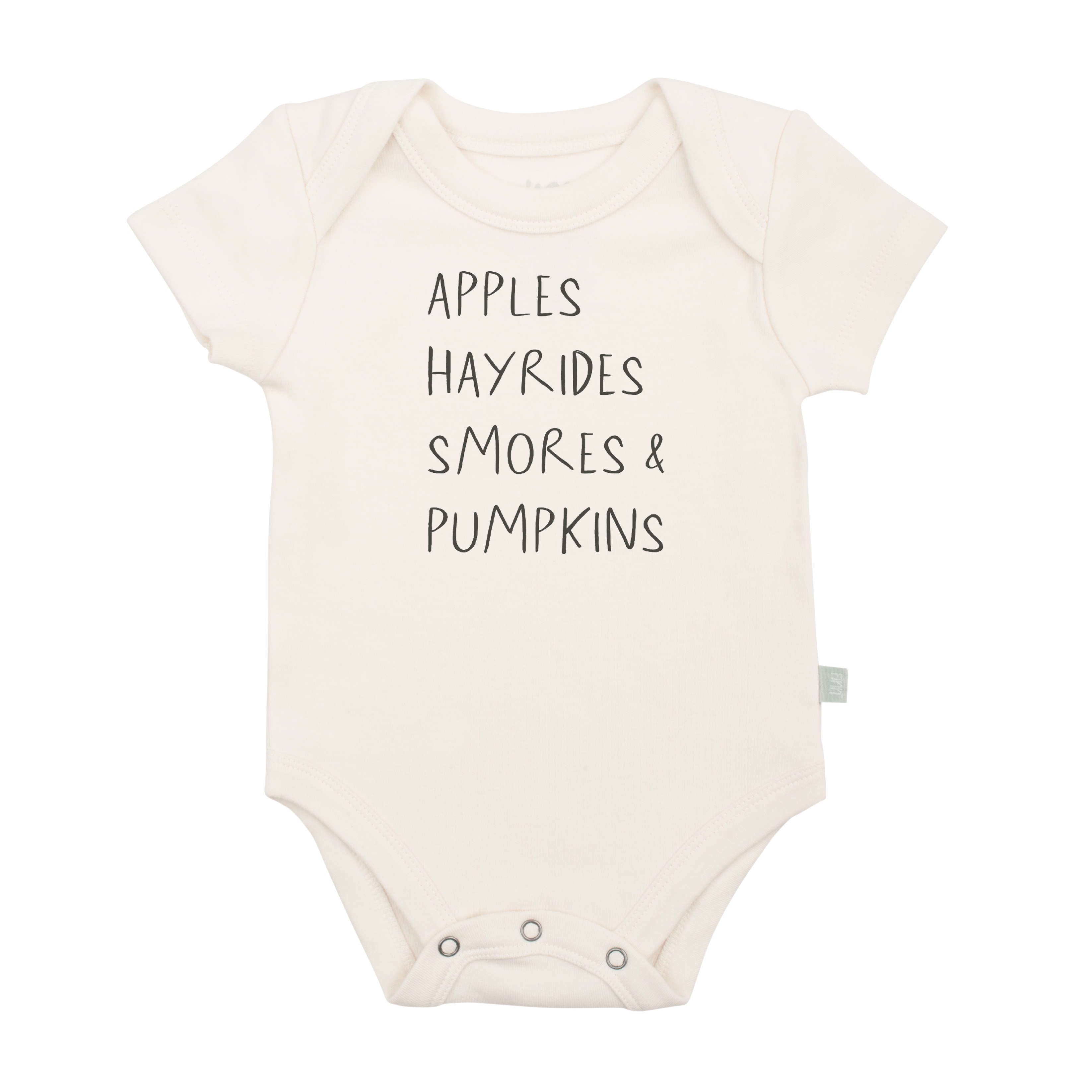 graphic bodysuit | apples hayrides smores