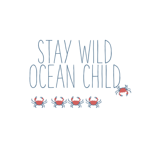 graphic bodysuit | stay wild ocean child