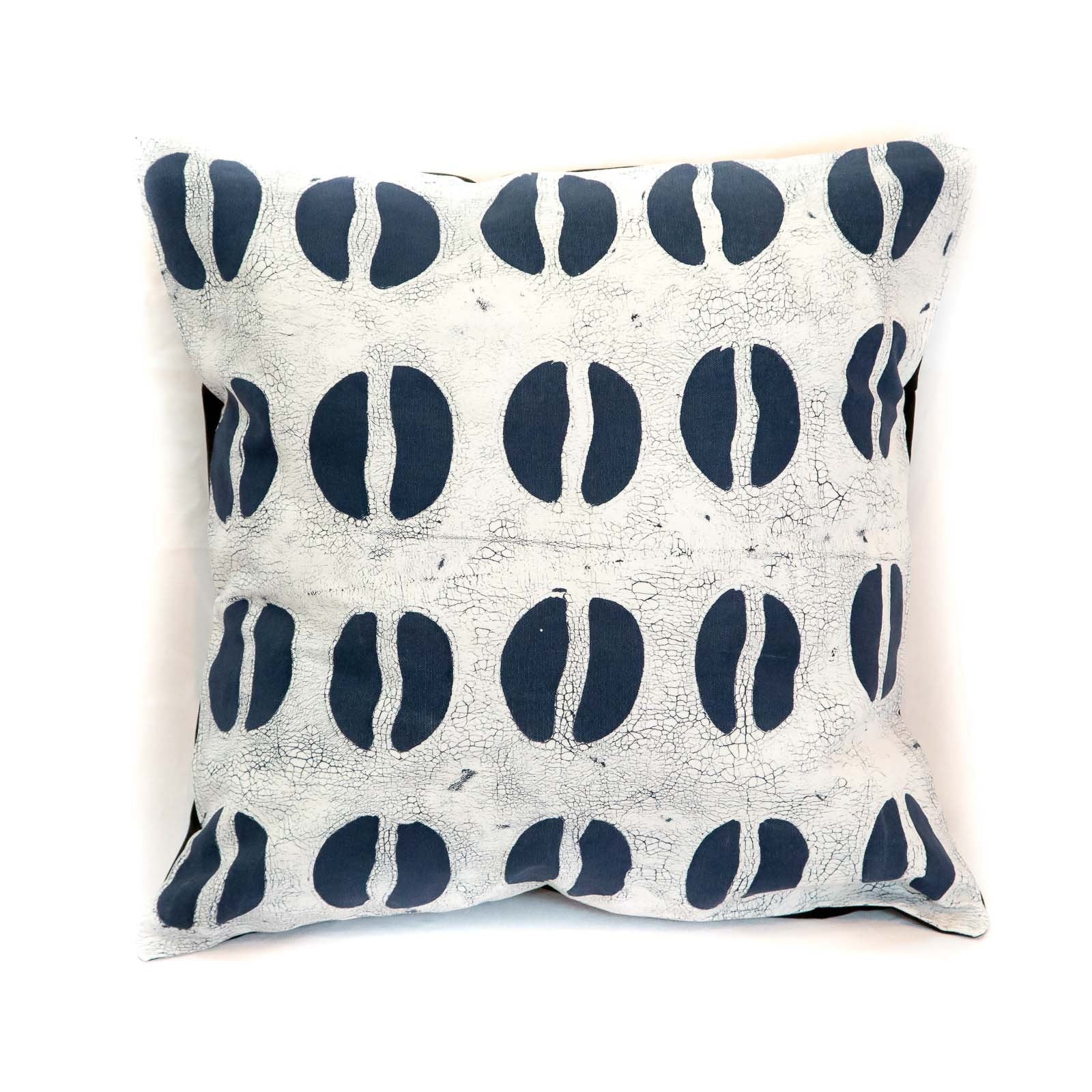 Pillow Cover - Tribal Cloth Indigo Hoof