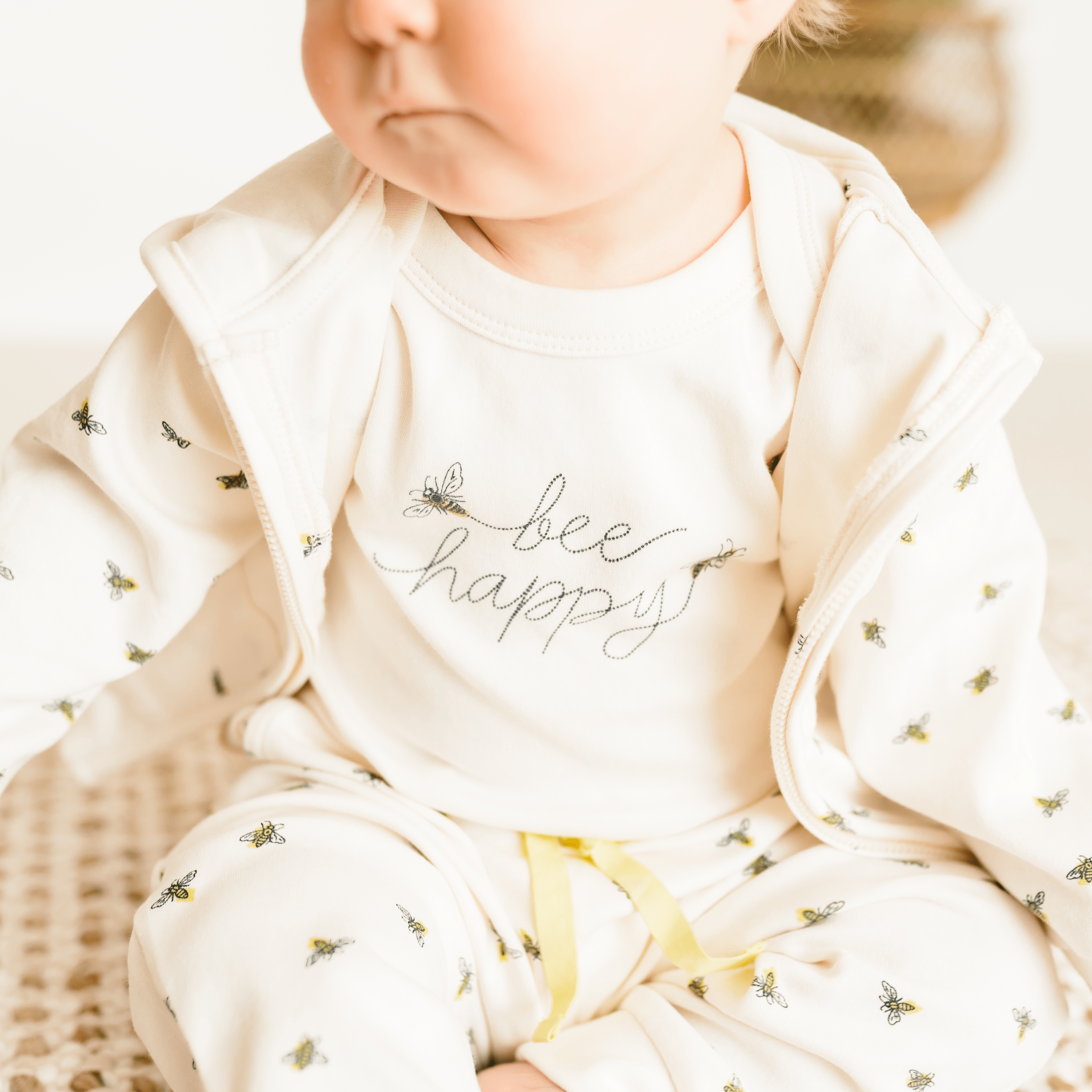 graphic bodysuit | bee happy 3