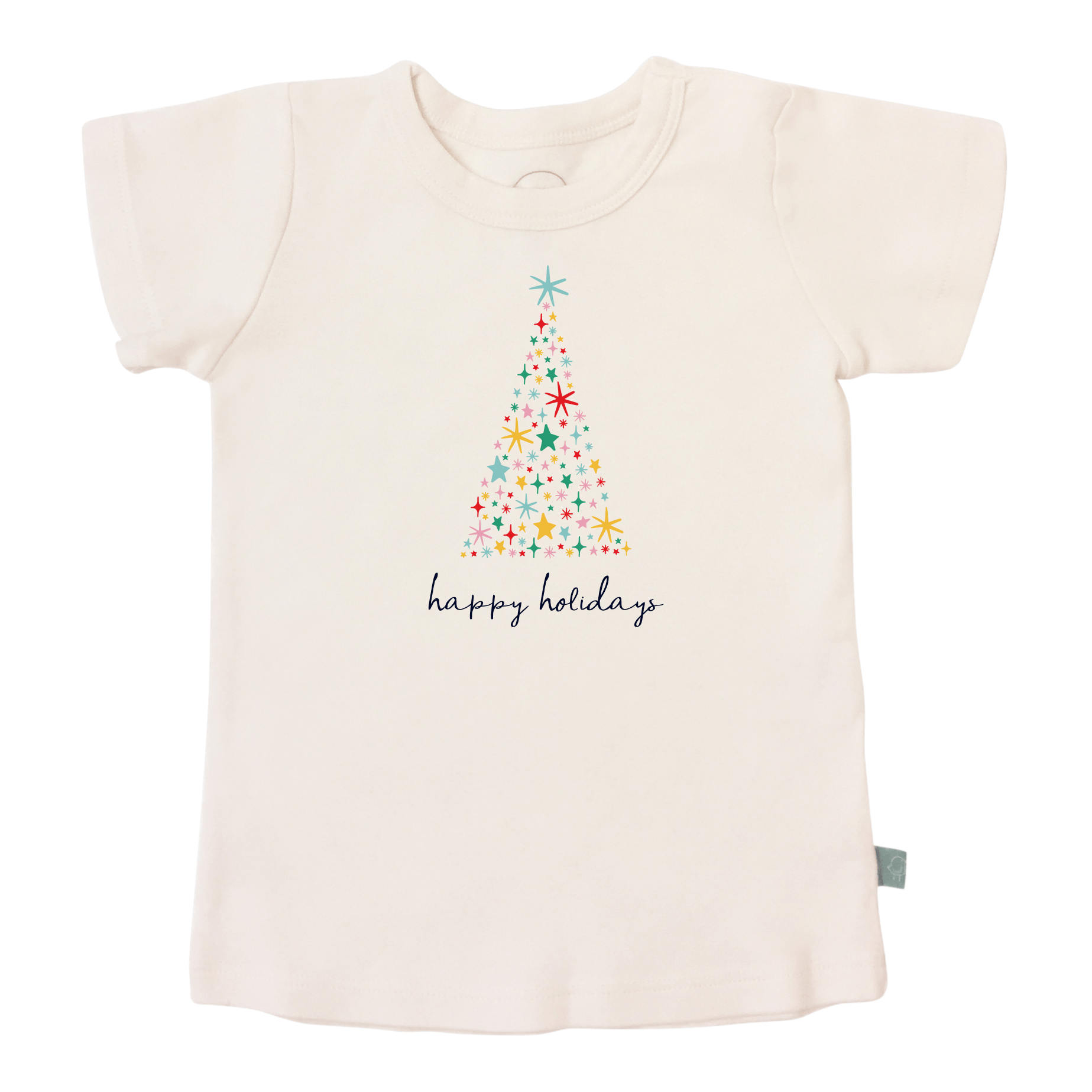 graphic tee | happy holidays tree