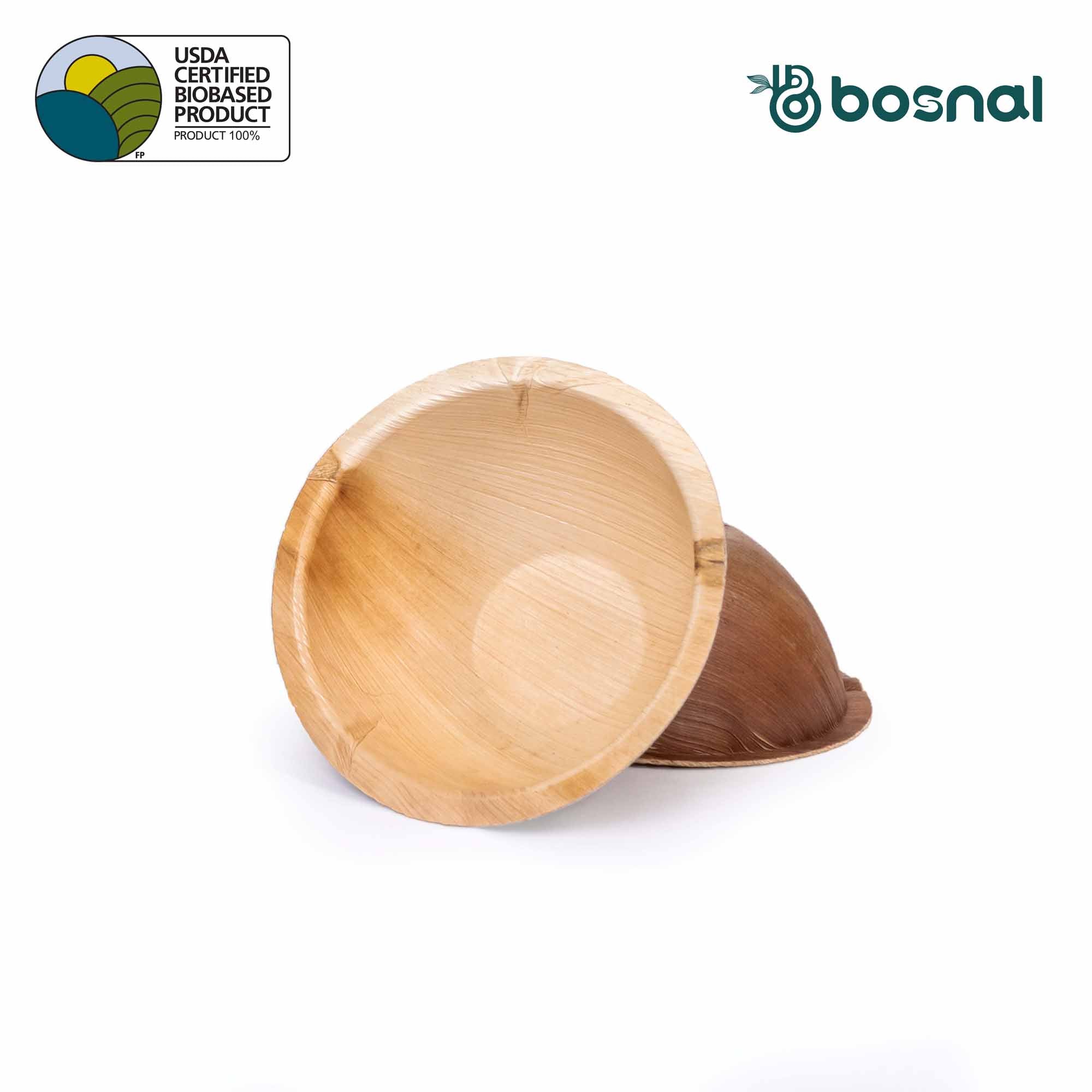 Bosnal - Palm Leaf Bowl, 6 inch, Round , 25 Pcs 5