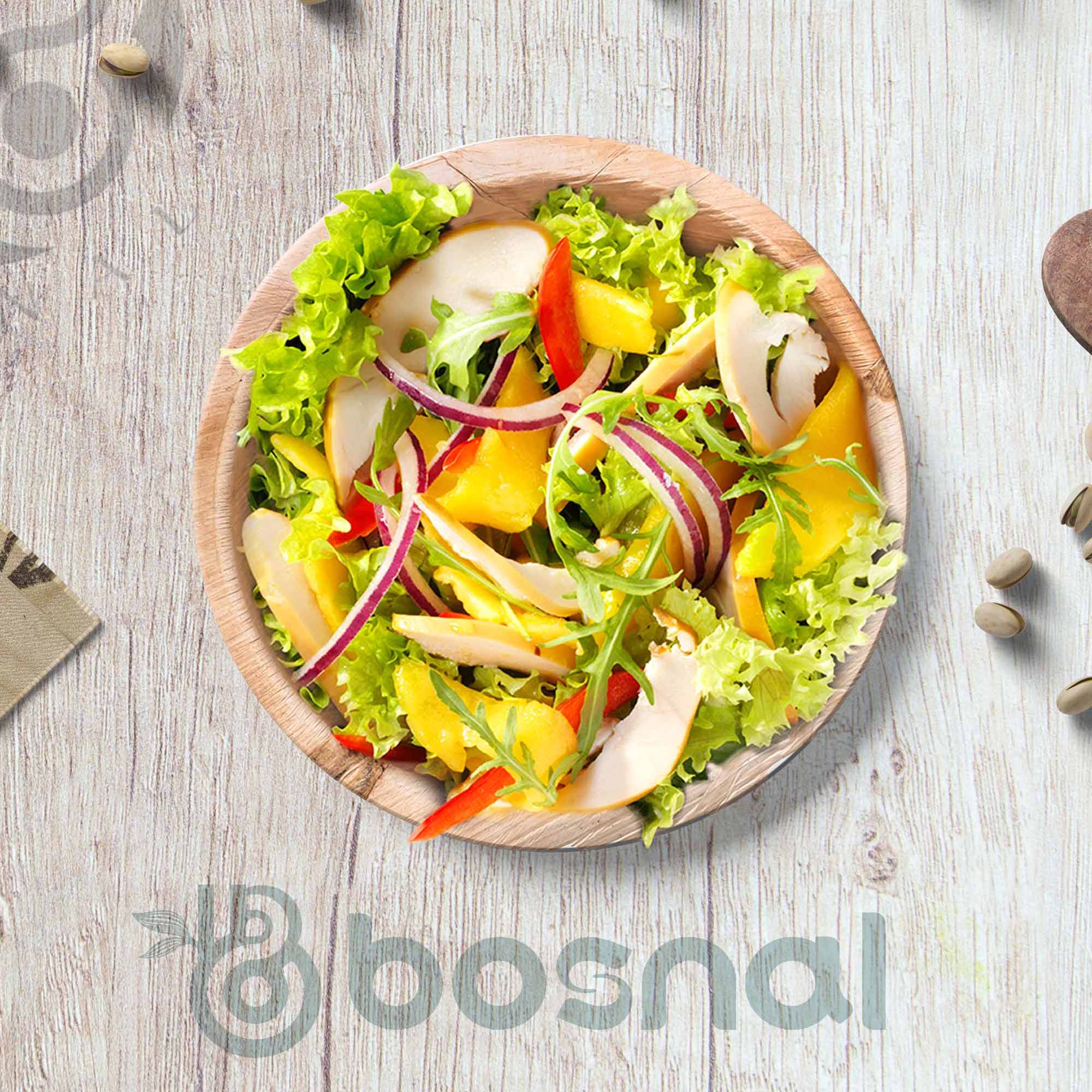 Bosnal - Palm Leaf Bowl, 6 inch, Round , 25 Pcs 7