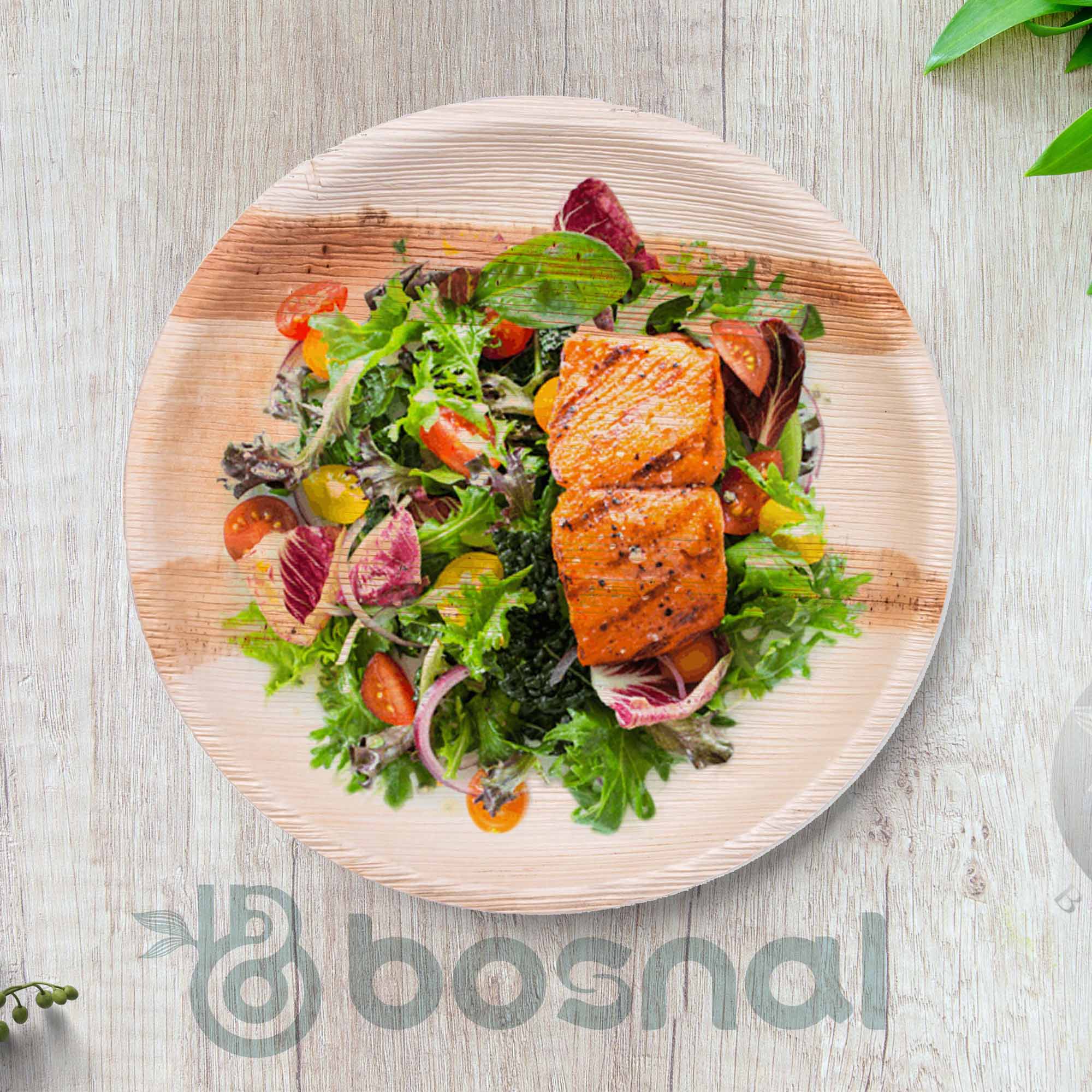Bosnal - Palm Leaf Biodegradable Plates, 10 inch, Round 5