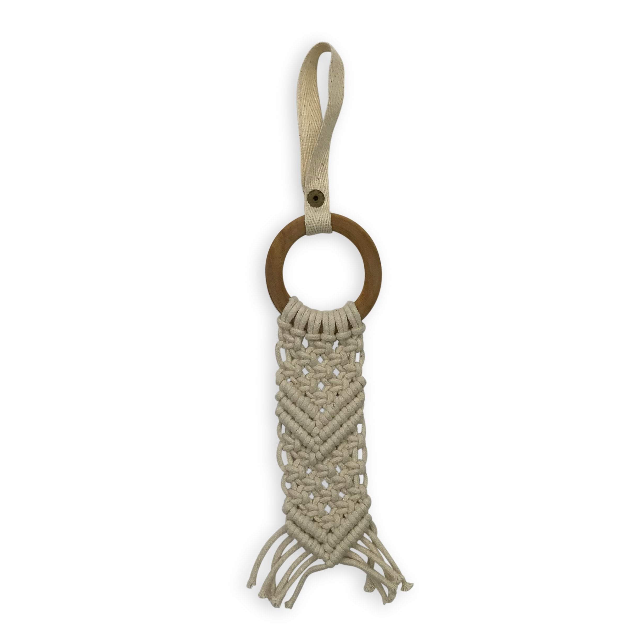 all-in-one toy | macrame chevron