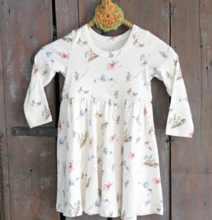 long sleeve twirl dress | mountain express
