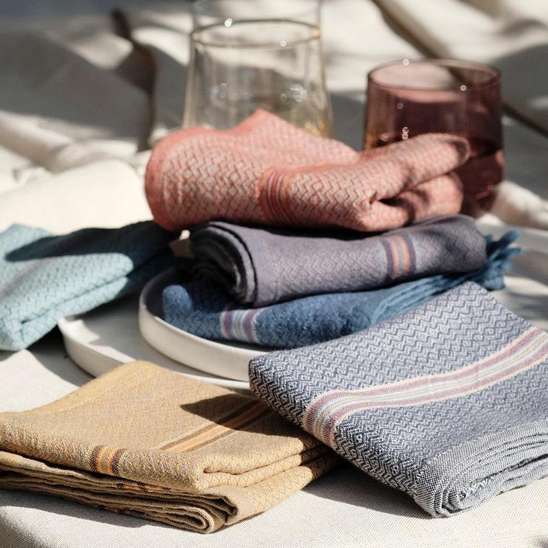 S/4 Boma Napkins - Multi (Cumin, Ginger, Mint, Truffle) 6