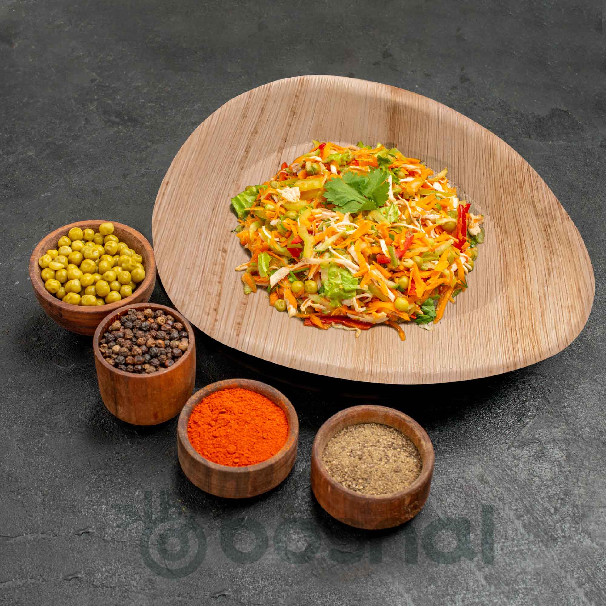 Bosnal - Palm Leaf Biodegradable Plates, 10 inch, Oval 7