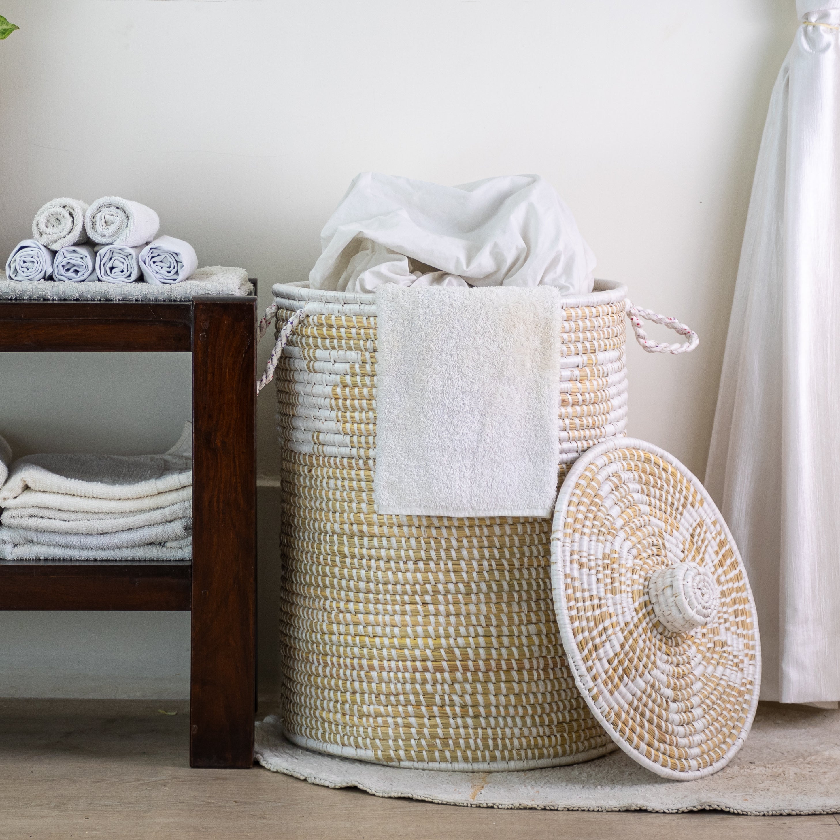 Moonj Laundry Basket - White X 4