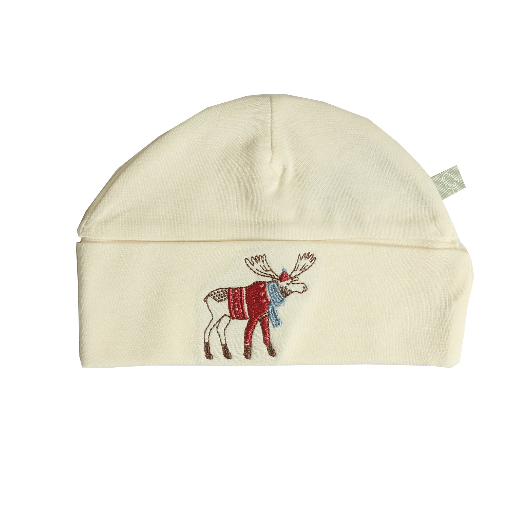roll up hat | ivory moose embroidery 3