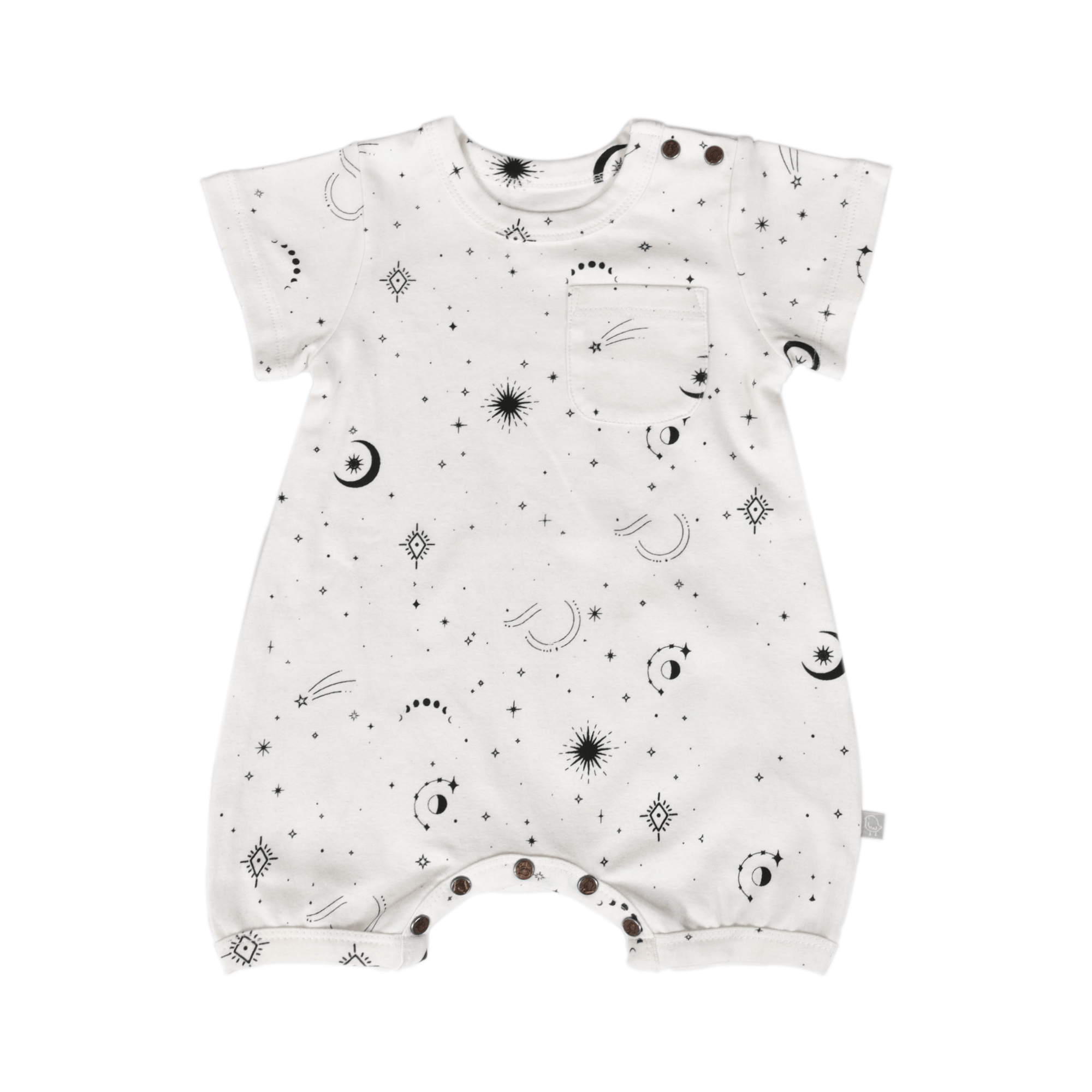 short sleeve romper | celestial 10