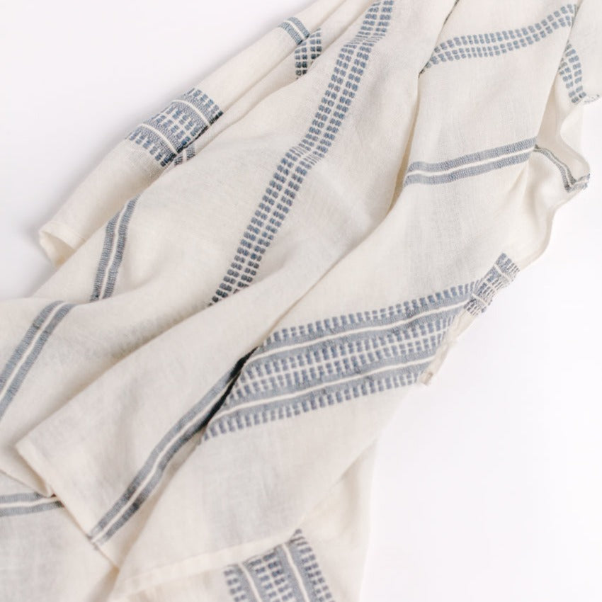 Baby Swaddle Blanket - Light Blue 6