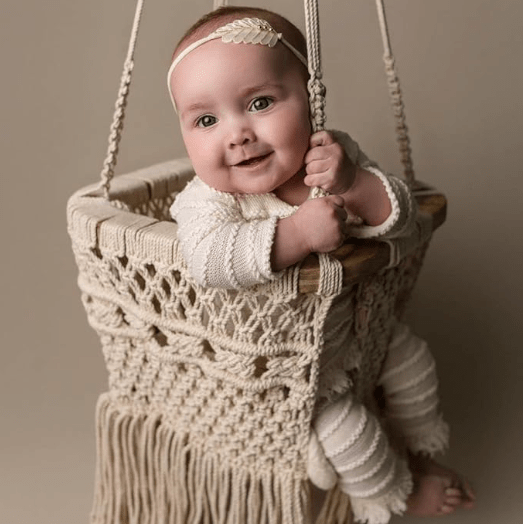 Macrame Swing & Love Mom Bodysuit Bundle 3
