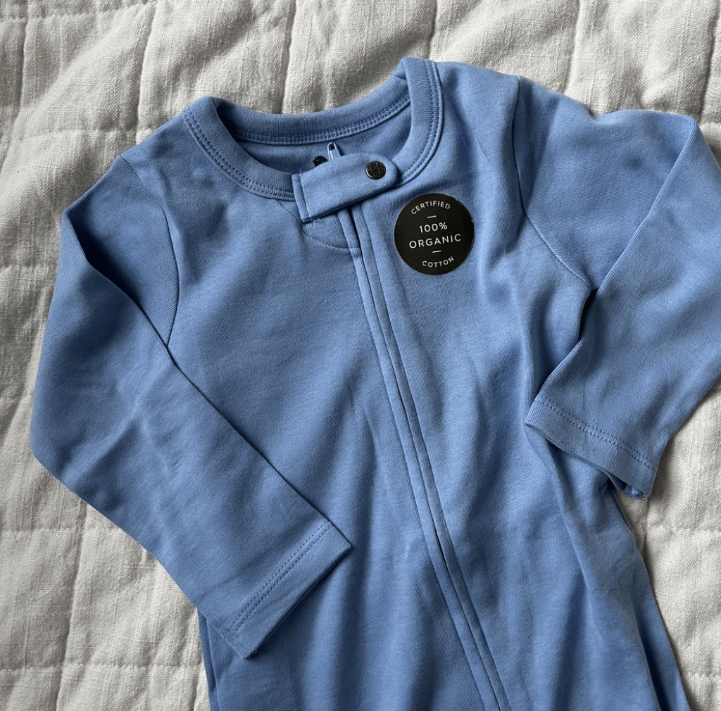 3pc footie set | vintage aqua periwinkle & heather grey 5