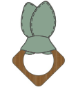 teething ears | basil green