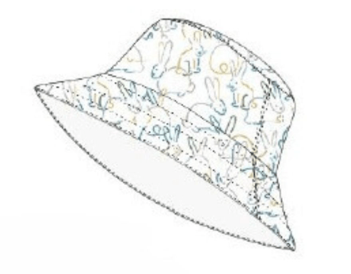 reversible bucket hat | bunnies 4