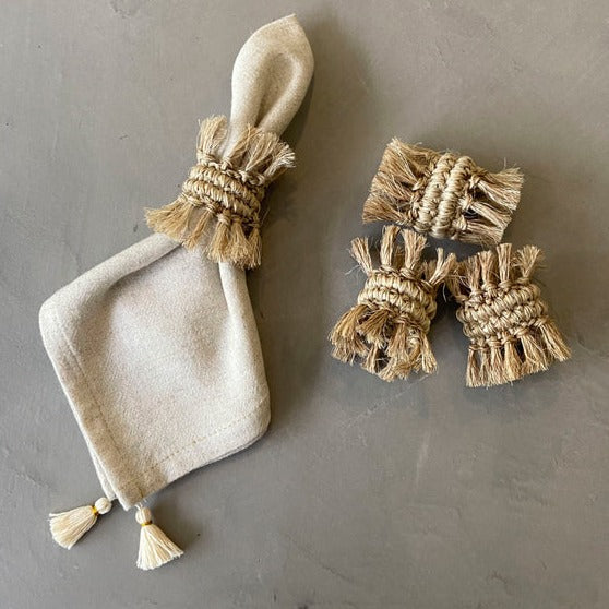 Fringes Napkin Ring - set of 4 7