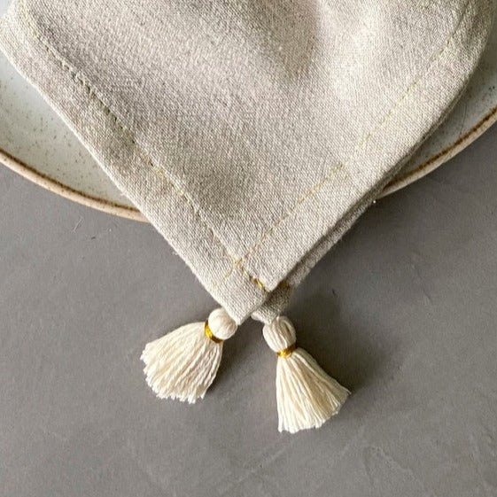 Tassels Napkin - set of 4 6