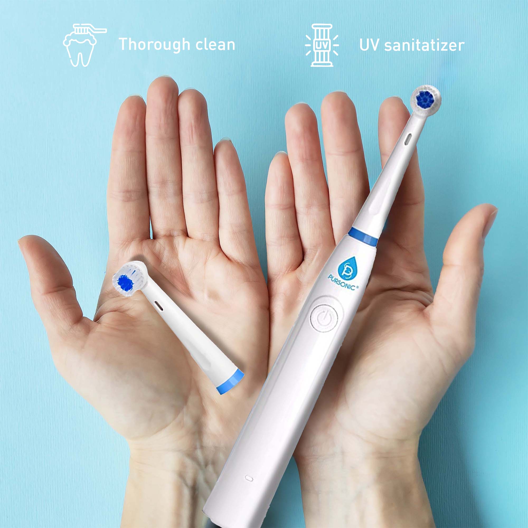 Pursonic Advanced Smile Care Bundle – LED Whitening Kit, Whitening Strips, & Electric Toothbrush 5