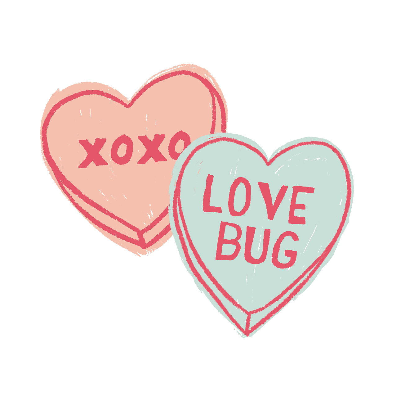 graphic bodysuit | candy hearts 5
