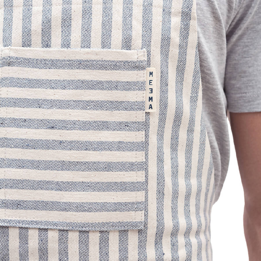 Striped Crossback Bib Apron 7