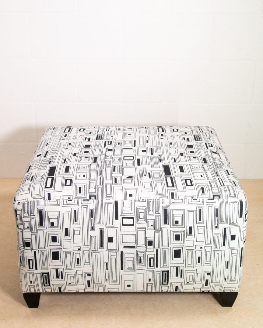 Cristianitos in Clairvoyant Large Ottoman 25" x 27" x 15" 4