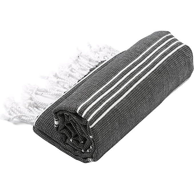 Pure Series: Sustainable Turkish Towel - Black 3